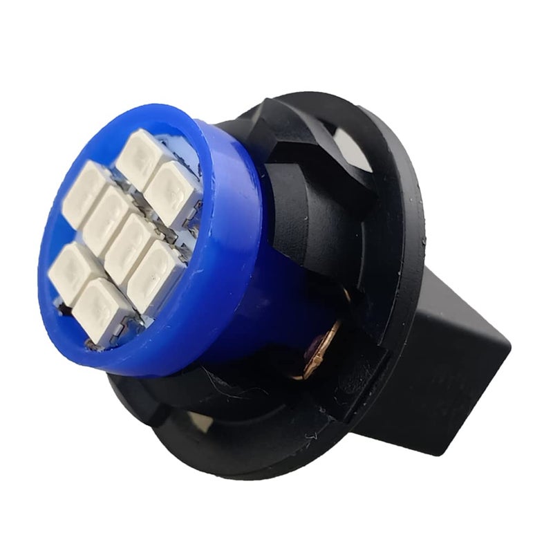 GLOFE T10 194 168 Dash Instrument White LED Light Bulbs Bright Panel Gauge Cluster Dashboard Bulbs 10Pcs/Set (Blue) - Image 5